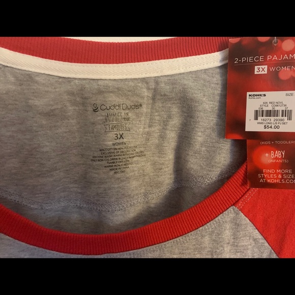 Cuddl Duds Mama Bear Pajama Top ❤️🐻 - Picture 2 of 2